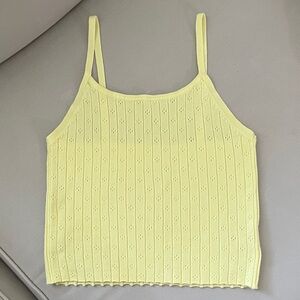 No Boundaries Light Yellow Knit Camisole